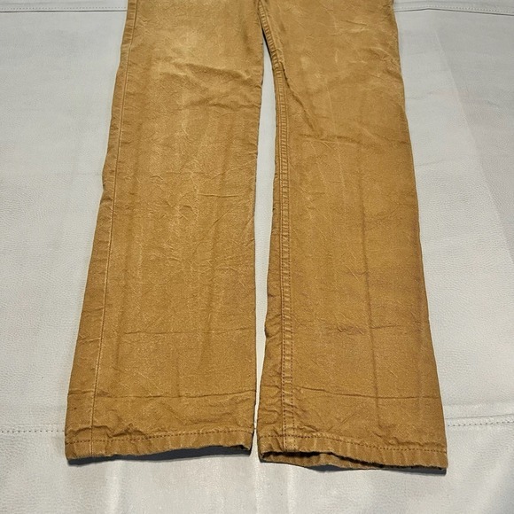 Naked & Famous Denim Pant Red Line Selvedge Brown Jeans Men Japan 30x32 Khaki - Picture 5 of 15